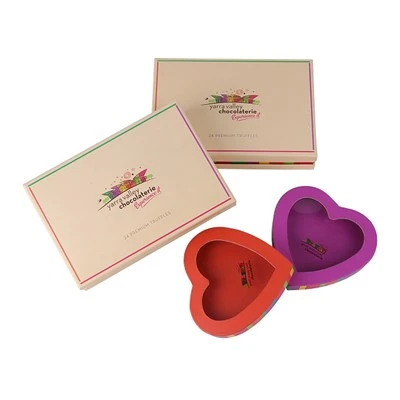 Deksel en basis chocoladedoos
